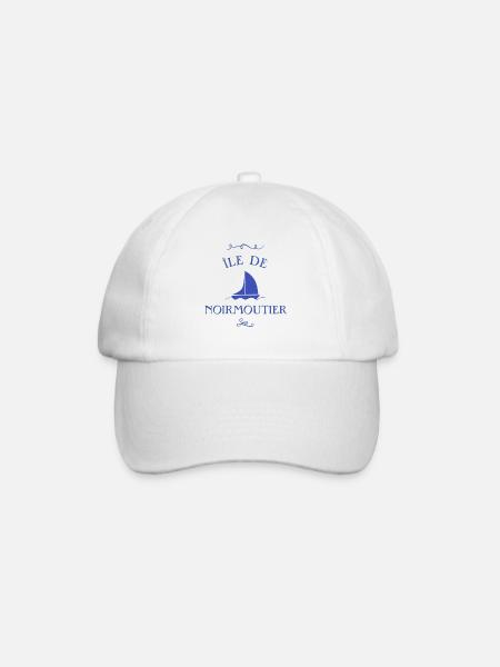 ile de noirmoutier bateau - Casquette classique - blanc/blanc