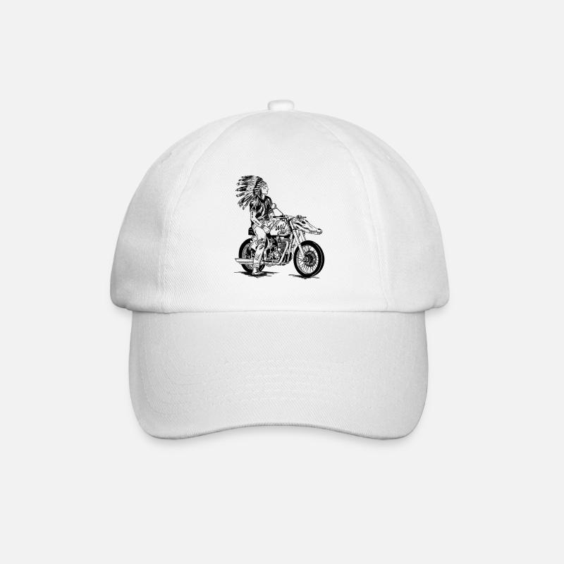 Chopper Indian Badass Design - Casquette classique - blanc/blanc