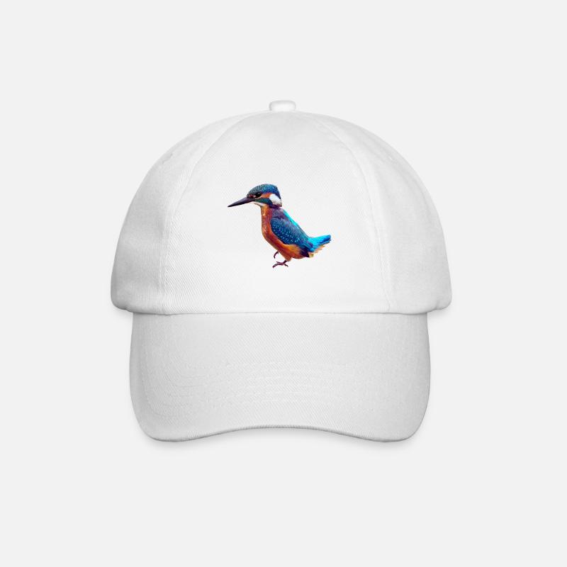 Eisvogel - Baseballkappe - Weiß/Weiß