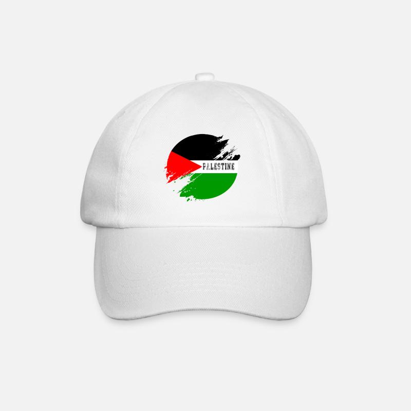 Palästina Kreis - Baseballkappe - Weiß/Weiß