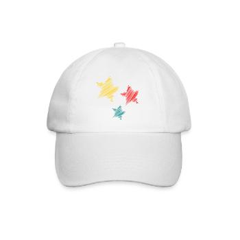 STAR. STAR. STERNE. PARTY. JAHRESTAG. WEIHNACHTEN - Baseballkappe - Weiß/Weiß - Vorne