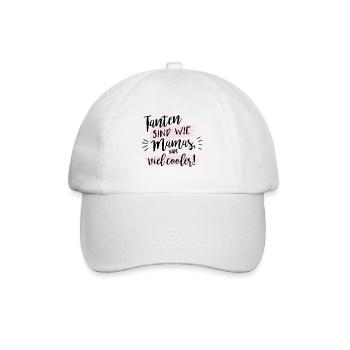 Tanten sind wie Mamas, nur viel cooler! - Baseballkappe - Weiß/Weiß - Vorne