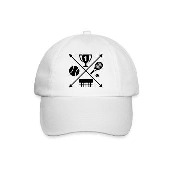 tennis - Baseball Cap - white/white - Front