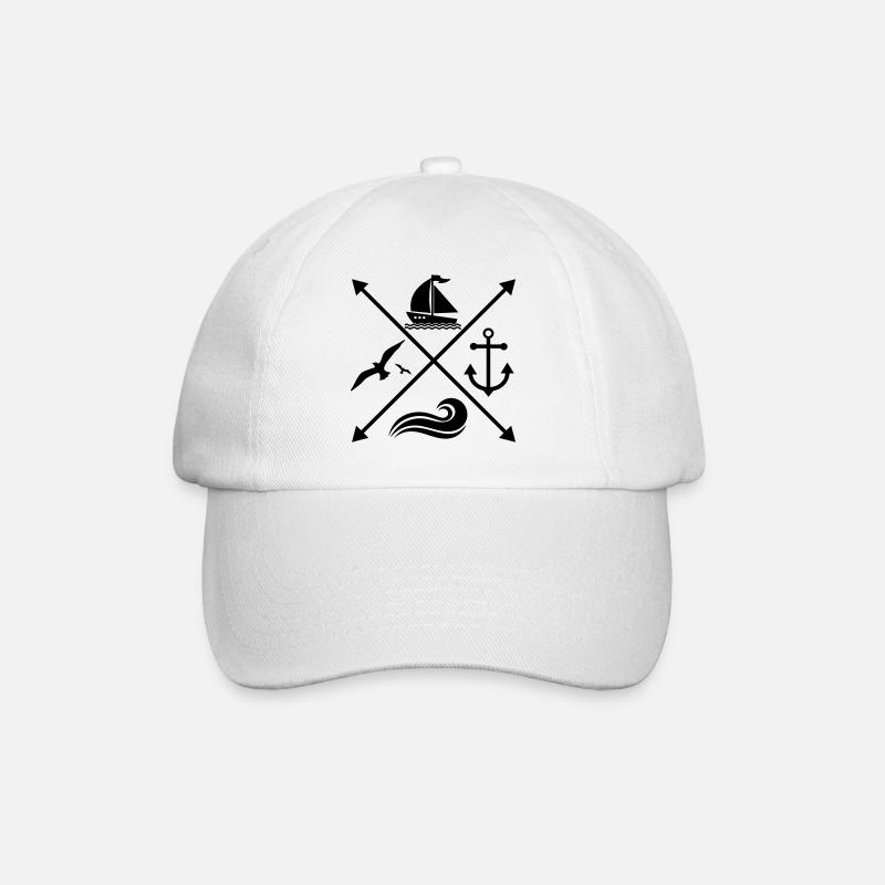 sailing - Baseball Cap - white/white