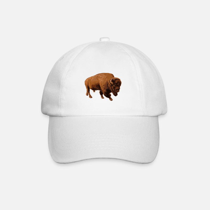 bison - Casquette classique - blanc/blanc