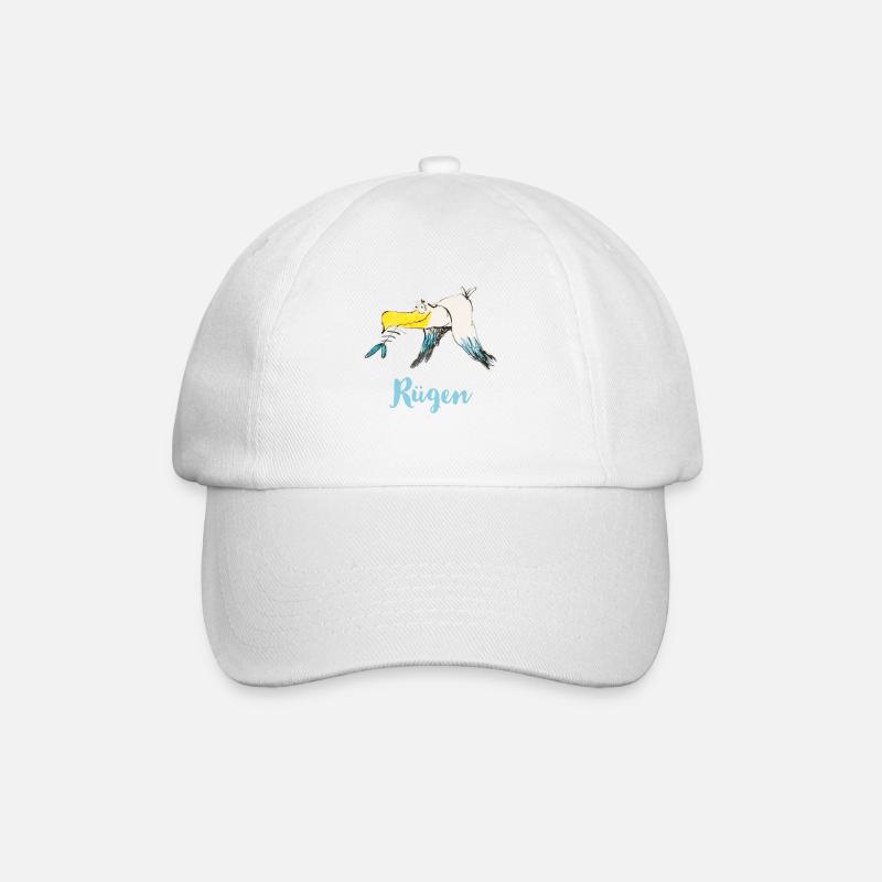 Rügen seagull - Baseball Cap - white/white