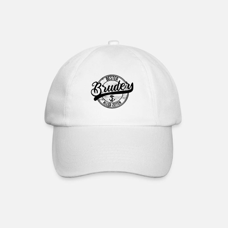 Brothers - Baseball Cap - white/white