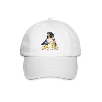 Sokol stěhovavý eurosibiřský - Baseball Cap - white/white - Front