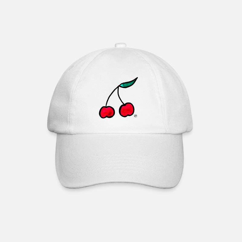 *BAM* be_cherry - Casquette classique - blanc/blanc