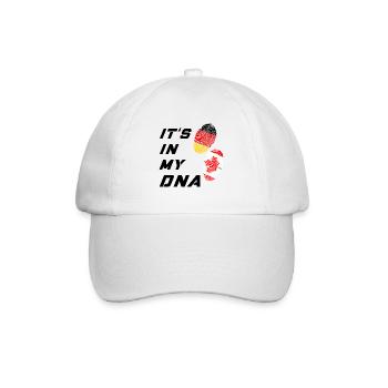 C'est dans mon ADN l'Allemagne et le Canada - Casquette classique - blanc/blanc - Devant