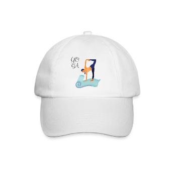 YOGA - Casquette classique - blanc/blanc - Devant