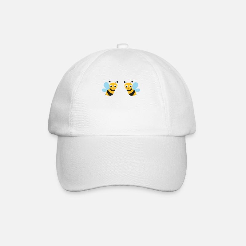 Biene | Bees - Baseballkappe - Weiß/Weiß