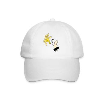 Banana Vegan Organic Funny Gift - Baseball Cap - white/white - Front