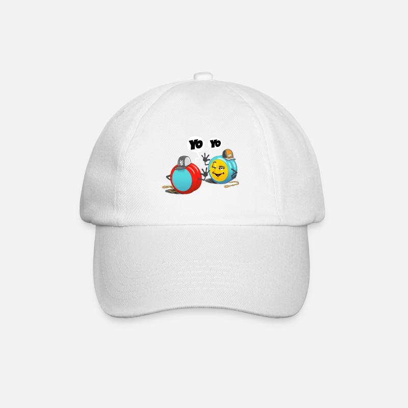 yo yo - Baseballkappe - Weiß/Weiß