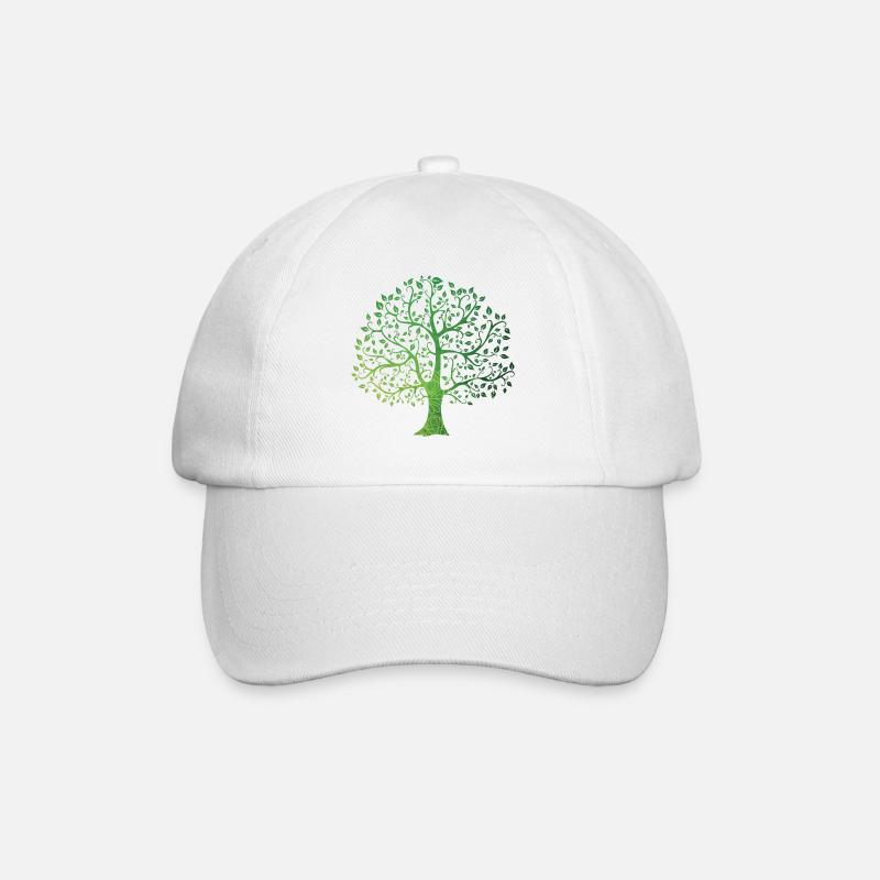 Natur - Baseballkappe - Weiß/Weiß