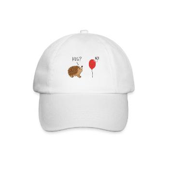 Hug? No! - Baseball Cap - white/white - Front