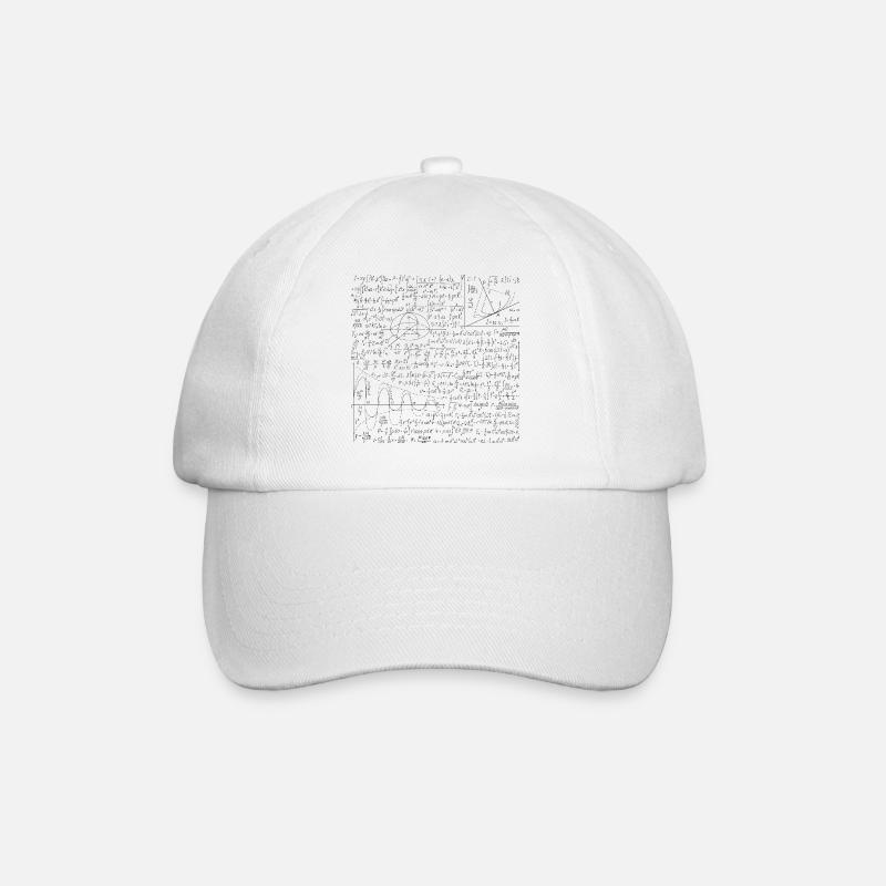 Math Formula - Math Equation Pattern Lover Gift - Baseball Cap - white/white