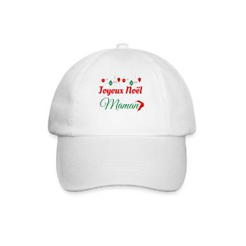 Joyeux Noël Maman - Casquette classique - blanc/blanc - Devant