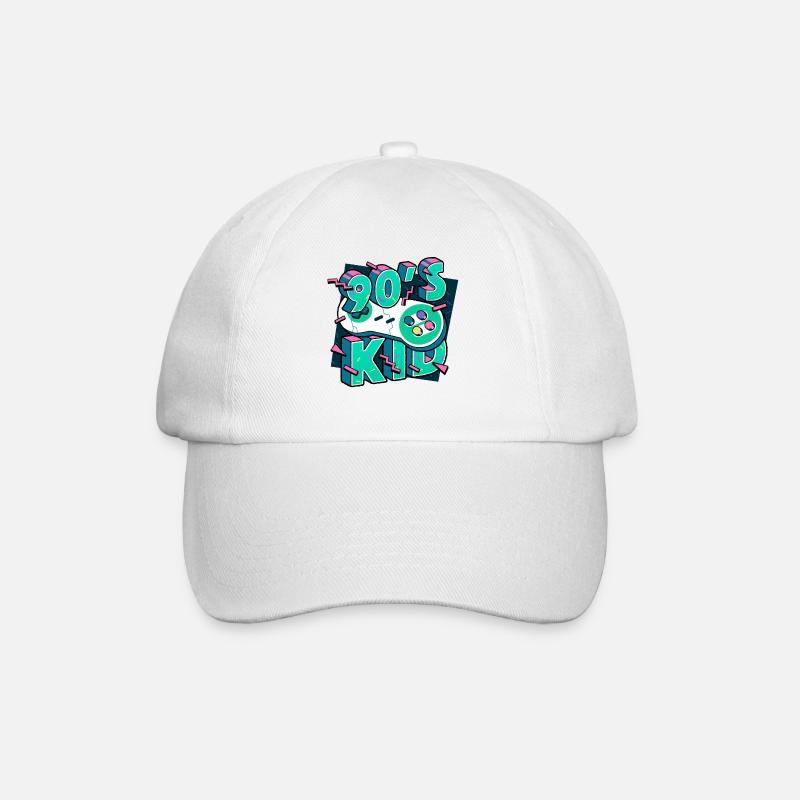 90er Kind - Baseballkappe - Weiß/Weiß
