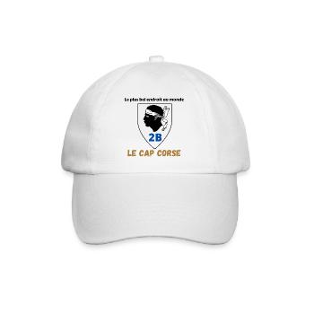 T-shirt Corse Le Cap Corse cadeau anniversaire - Casquette classique - blanc/blanc - Devant