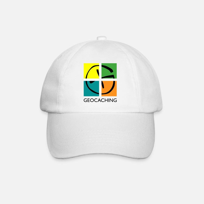 Création de logo cool pour les géocacheurs pour le géocaching - Casquette classique - blanc/blanc