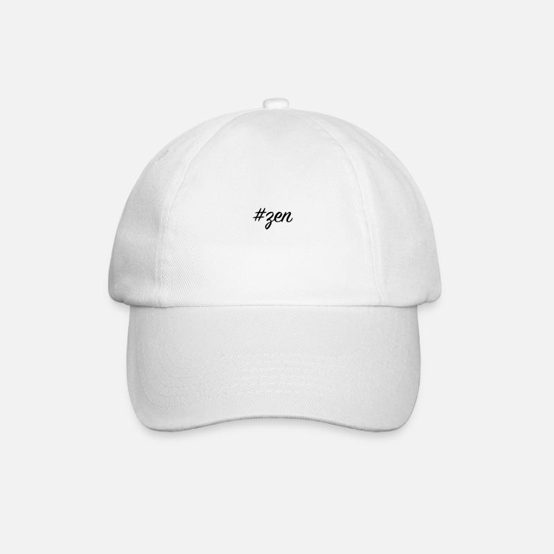 Zen Hashtag - Baseballkappe - Weiß/Weiß