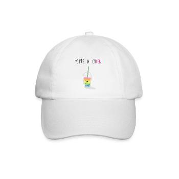 You are a cutea - Baseball Cap - white/white - Front