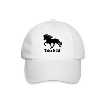 Tölter grand noir Take it Isi - Casquette classique - blanc/blanc - Devant