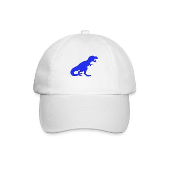 Dino T-Rex Kind Dinosaurier Kinder Tyrannosaurus - Baseballkappe - Weiß/Weiß - Vorne