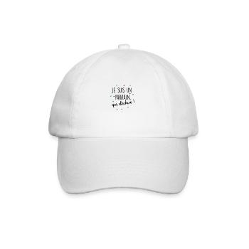 je suis un parrain qui déchire - Casquette classique - blanc/blanc - Devant