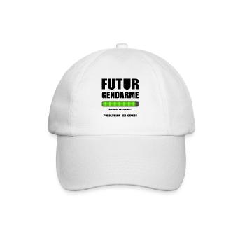FUTUR GENDARME - Casquette classique - blanc/blanc - Devant