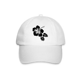 Hibiscus Blossom Blossom fleur Flower - Baseball Cap - white/white - Front