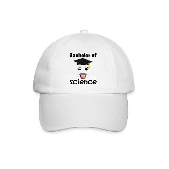 Le diplômé tire la langue. L'étudiant au - Casquette classique - blanc/blanc - Devant