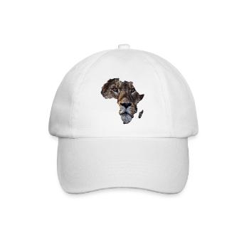 Afrika Löwe - Baseballkappe - Weiß/Weiß - Vorne
