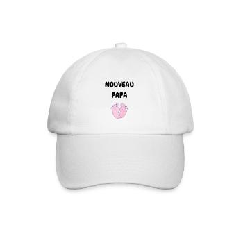 Nouveau Papa Naissance Bébé Futre Père Fille - Casquette classique - blanc/blanc - Devant