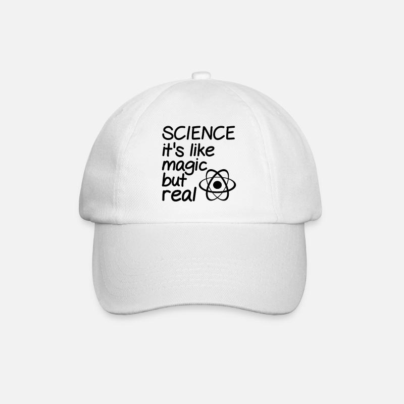 Science it's like magic but real - Baseballkappe - Weiß/Weiß