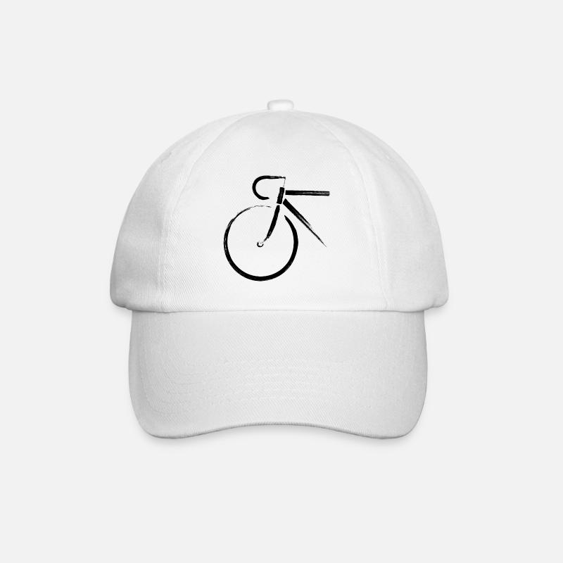 Vélo de course Triathlon Vélo - Casquette classique - blanc/blanc