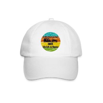 Camping - Baseballkappe - Weiß/Weiß - Vorne
