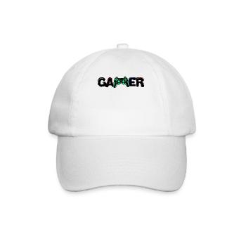 Gamer Games Gamecker Contrôleur de console de jeu joueur - Casquette classique - blanc/blanc - Devant