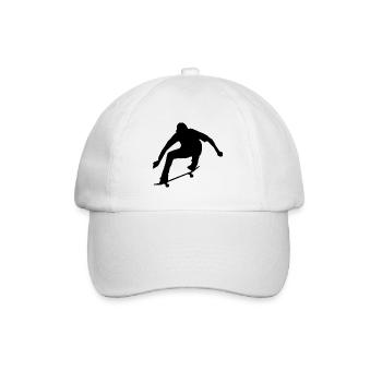 Skate skate skate skate - Casquette classique - blanc/blanc - Devant