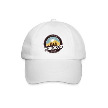 Maroc Vintage Mosquée Design - Casquette classique - blanc/blanc - Devant