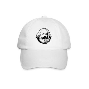 Karl Marx Visage Communisme Marxisme philosophe - Casquette classique - blanc/blanc - Devant