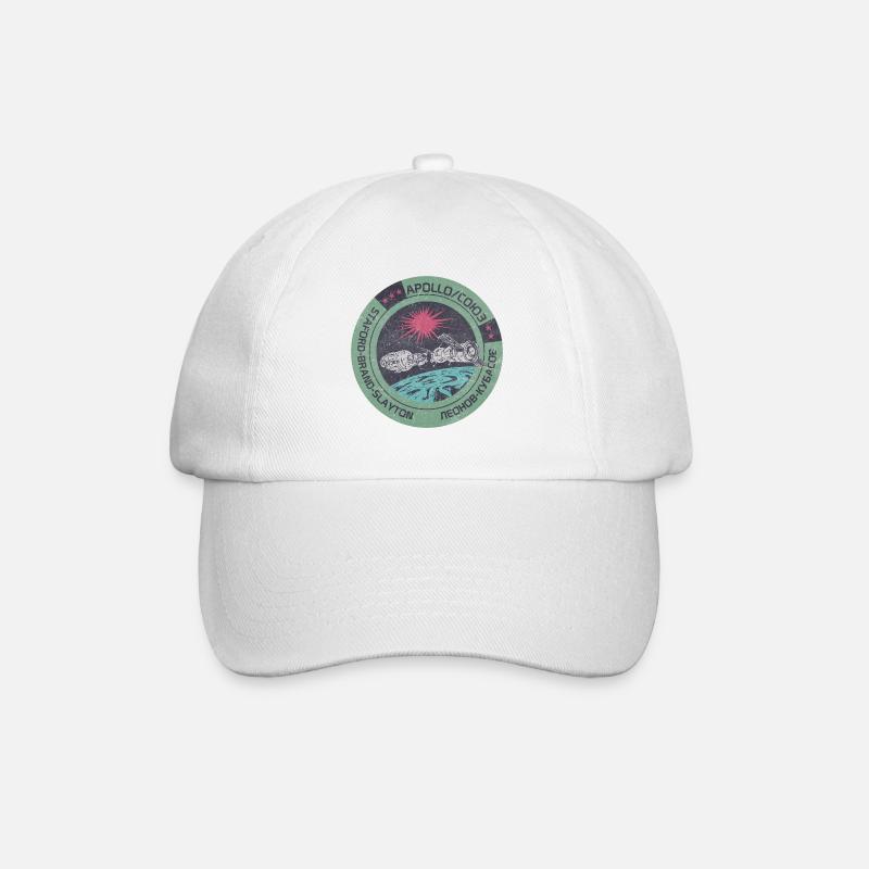 Apollo Gagarin Space Russia Astronaut - Baseball Cap - white/white