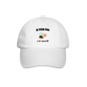 Je peux pas j'ai mochi - Casquette classique - blanc/blanc - Devant