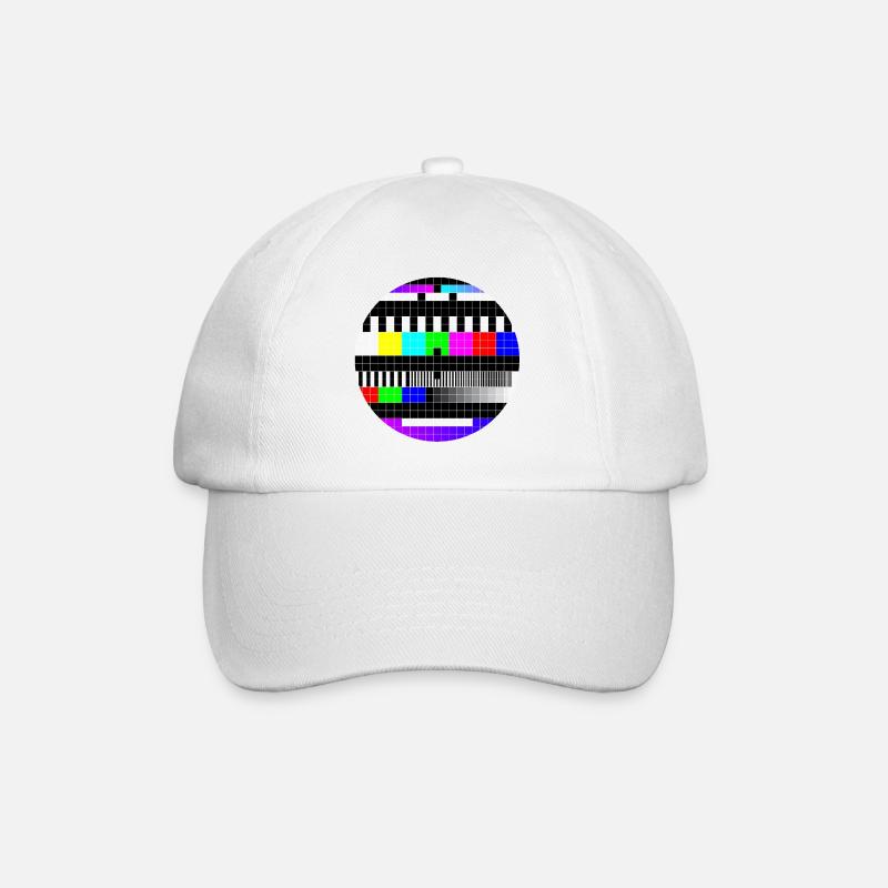 Message d’erreur « no signal », test d’écran - Casquette classique - blanc/blanc