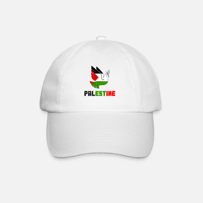 Palestine - Baseball Cap - white/white