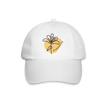 Fichtelhills Blume flower Fichtelgebirge - Baseball Cap - white/white - Front