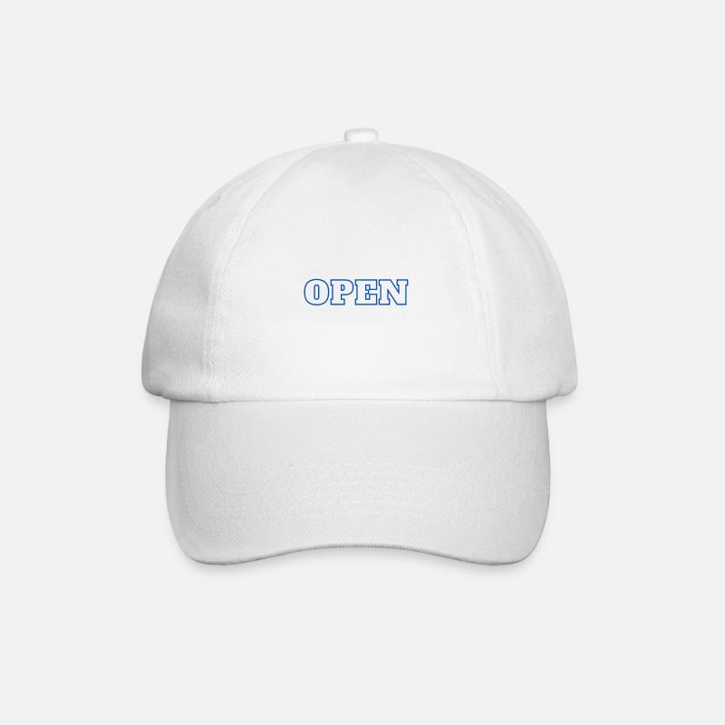 Open - Baseballkappe - Weiß/Weiß