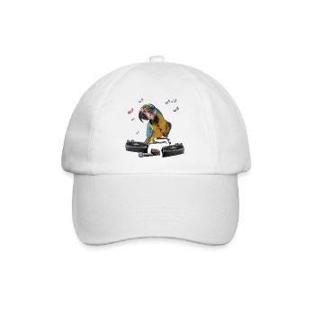Blue-and-blue macaw - Baseball Cap - white/white - Front