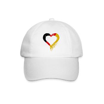 Un cœur pour l’Allemagne - Casquette classique - blanc/blanc - Devant